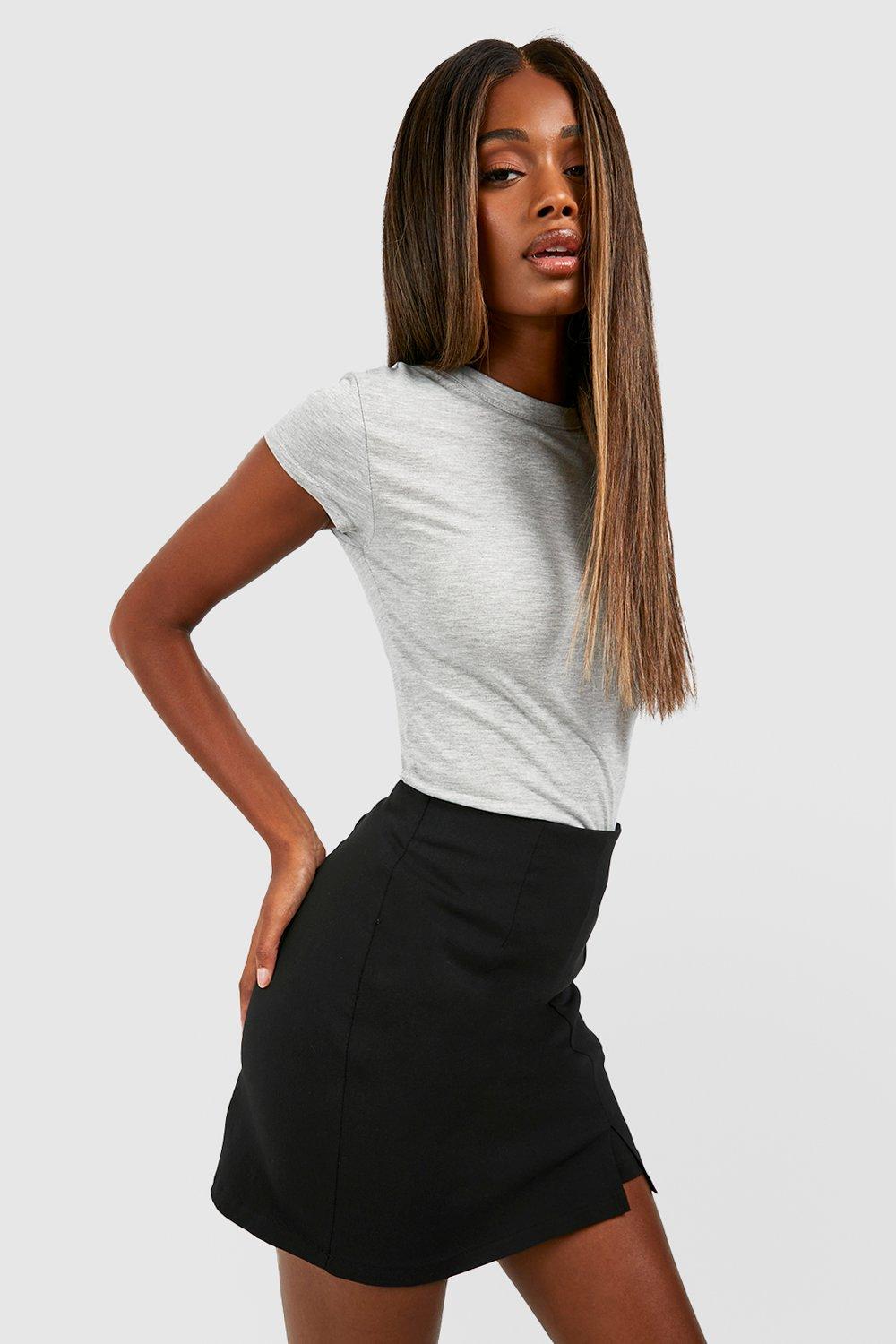 White shop skort boohoo