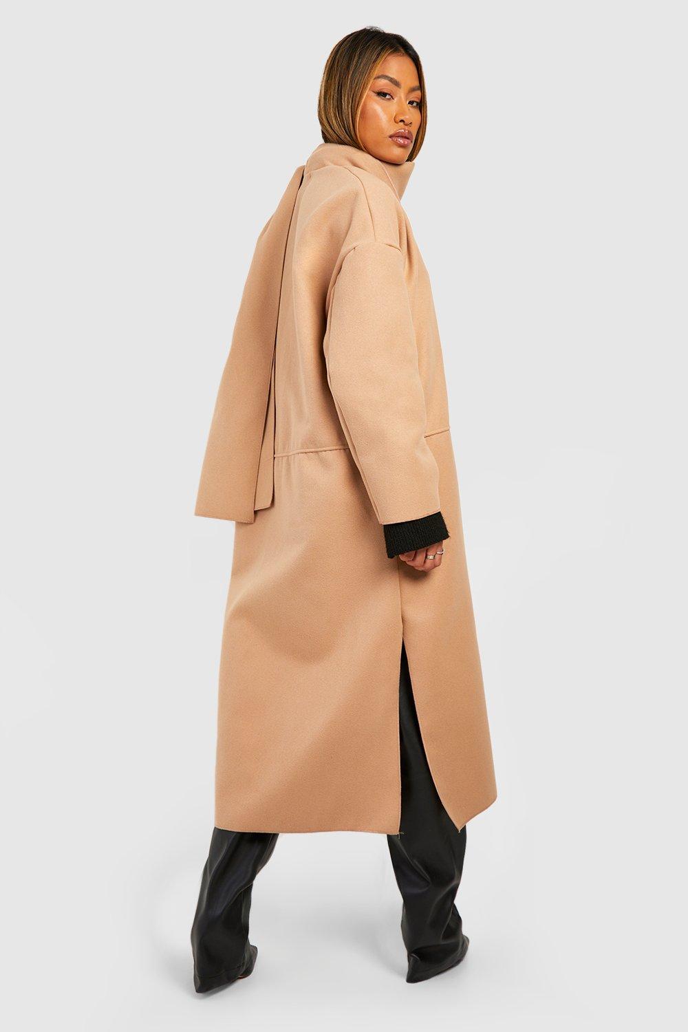 Ladies camel coat on sale zara