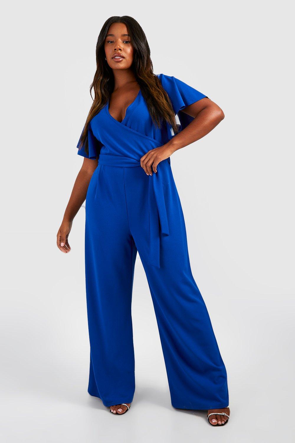 Boohoo cheap ruffle jumpsuit