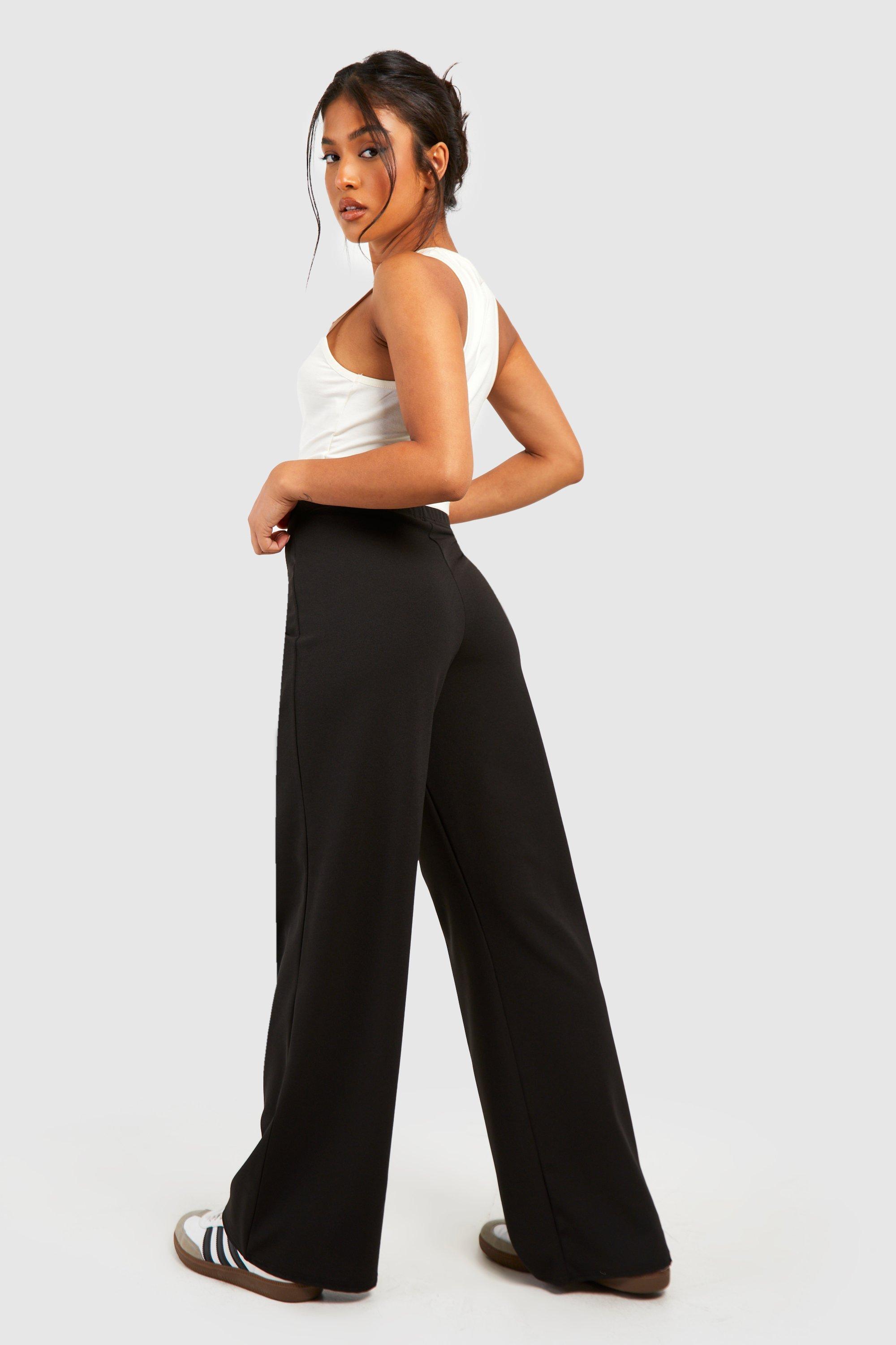 Straight Leg Trousers with Stretch