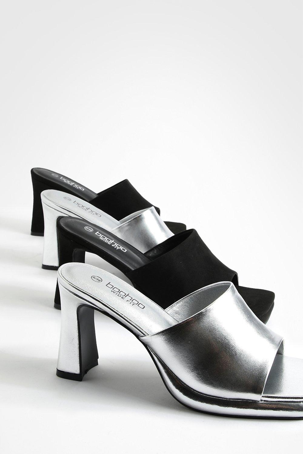 Wide fit hot sale mule heels