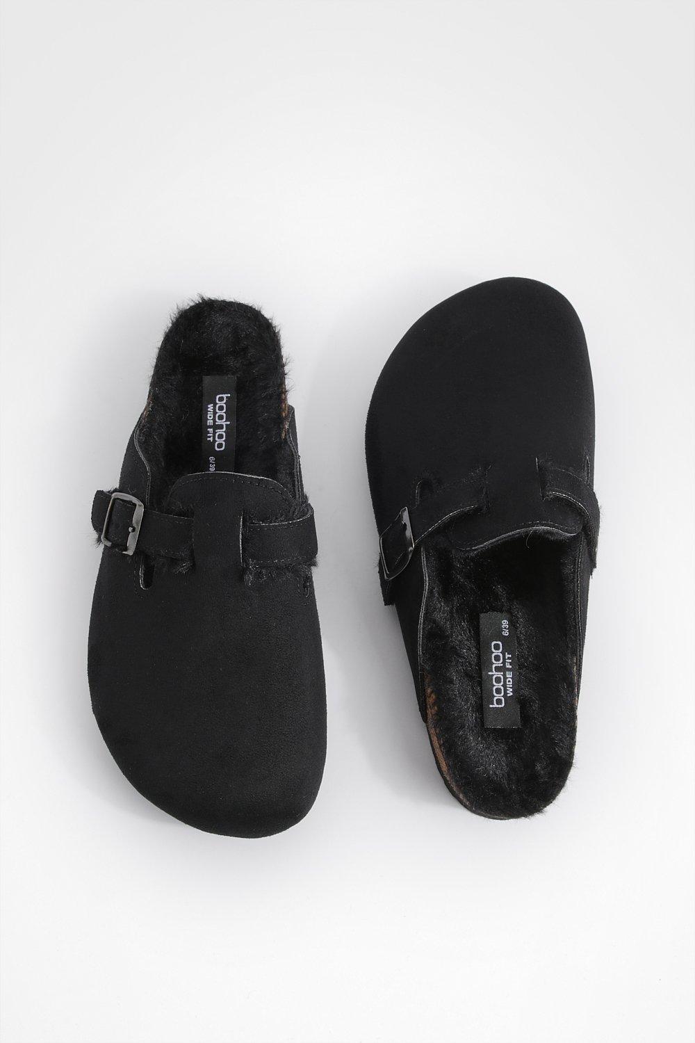 Clogs with fur lining clearance