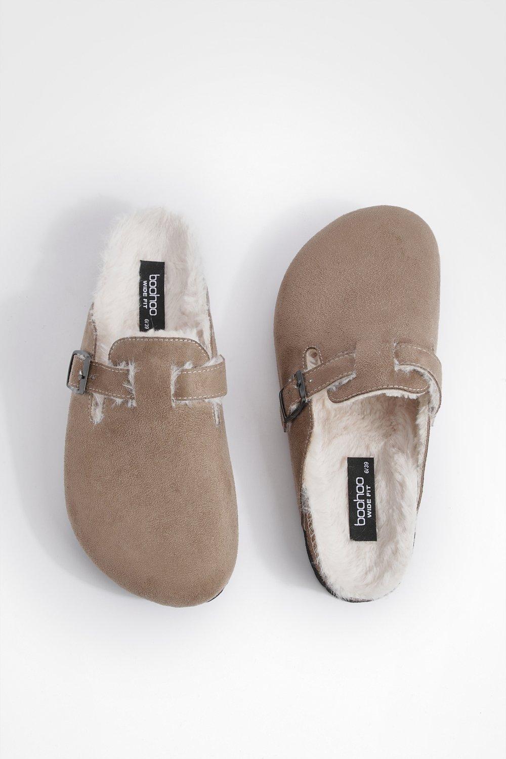 Fur clogs cheap