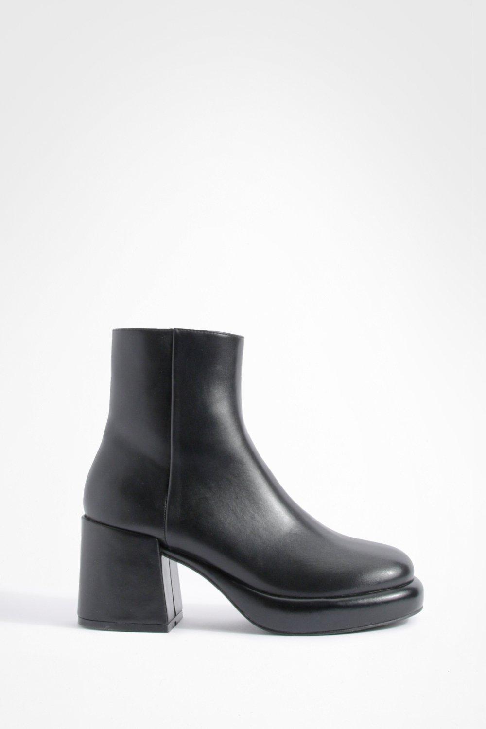 Boohoo black hot sale ankle boots