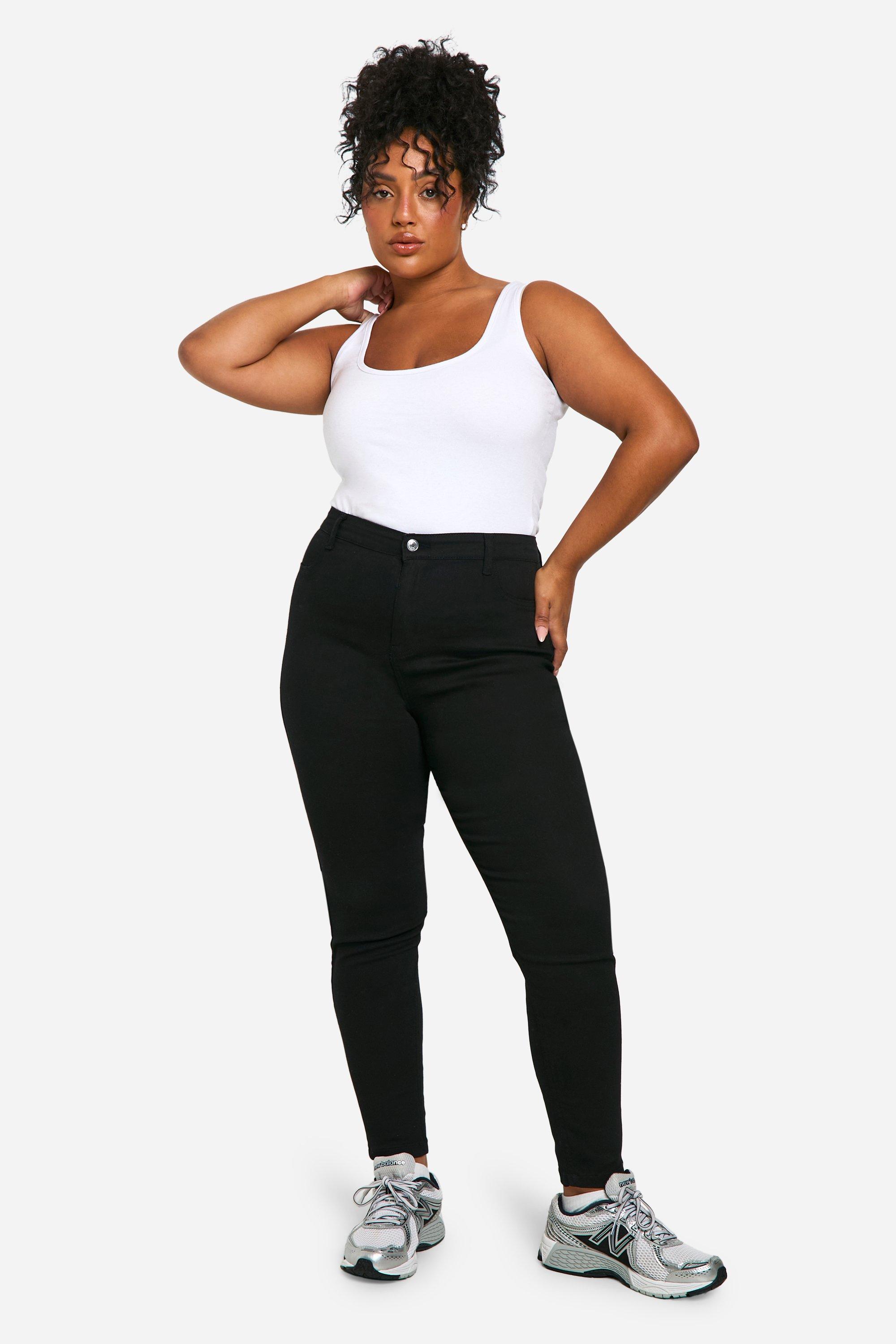 Plus Super High Waisted Power Stretch Skinny Jeans