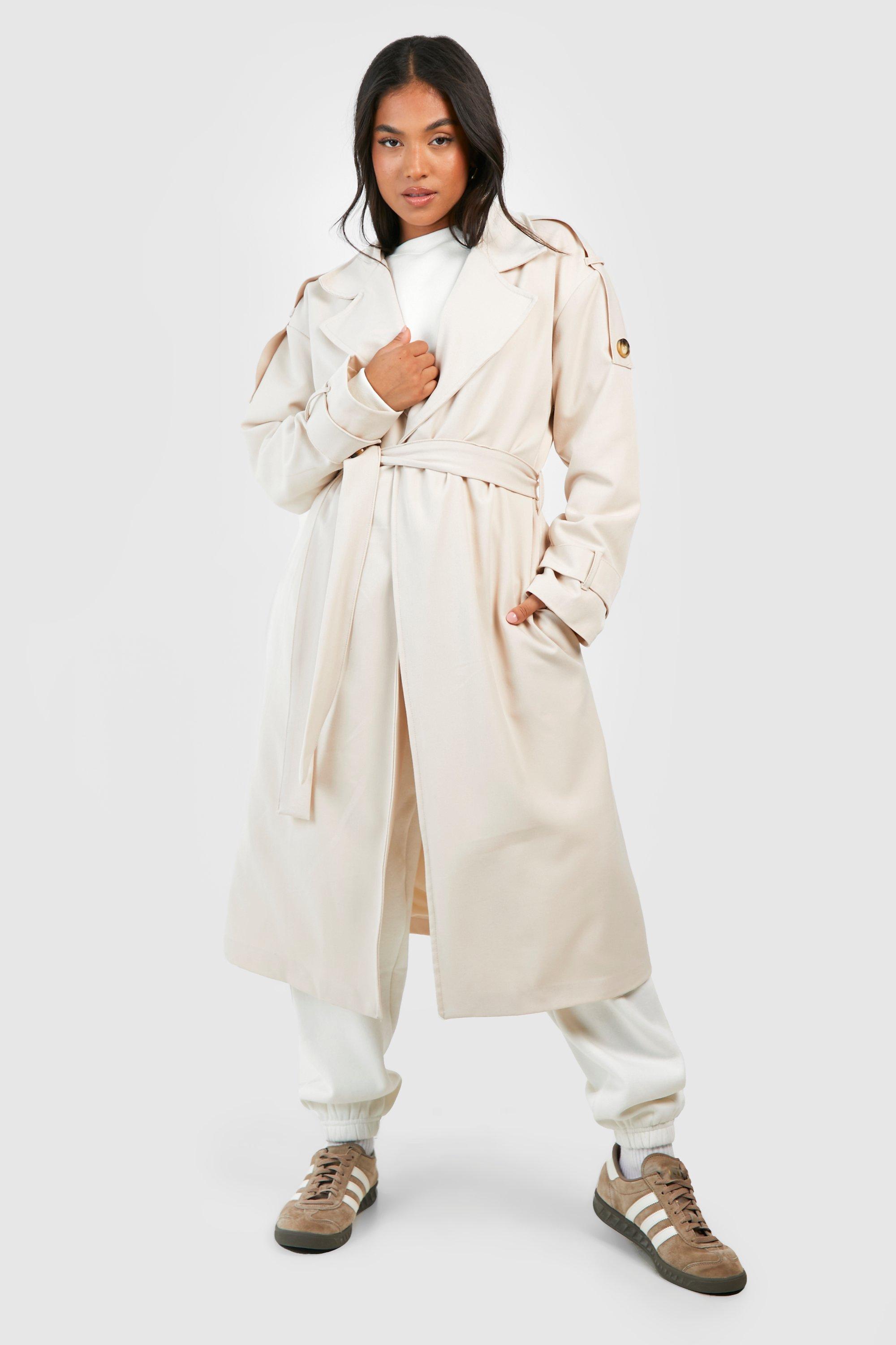 Petite Oversized Maxi Trench Coat