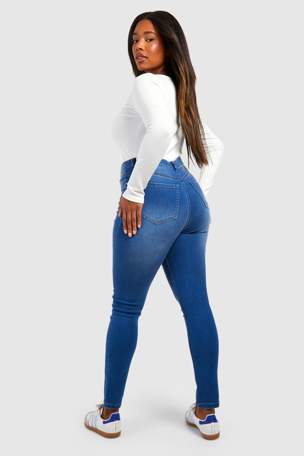 Plus High Waisted True Blue Jeggings