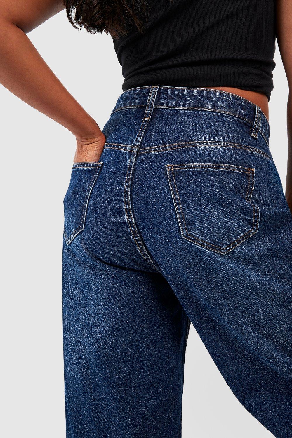 Plus Bum Shaper Wide Leg Jeans