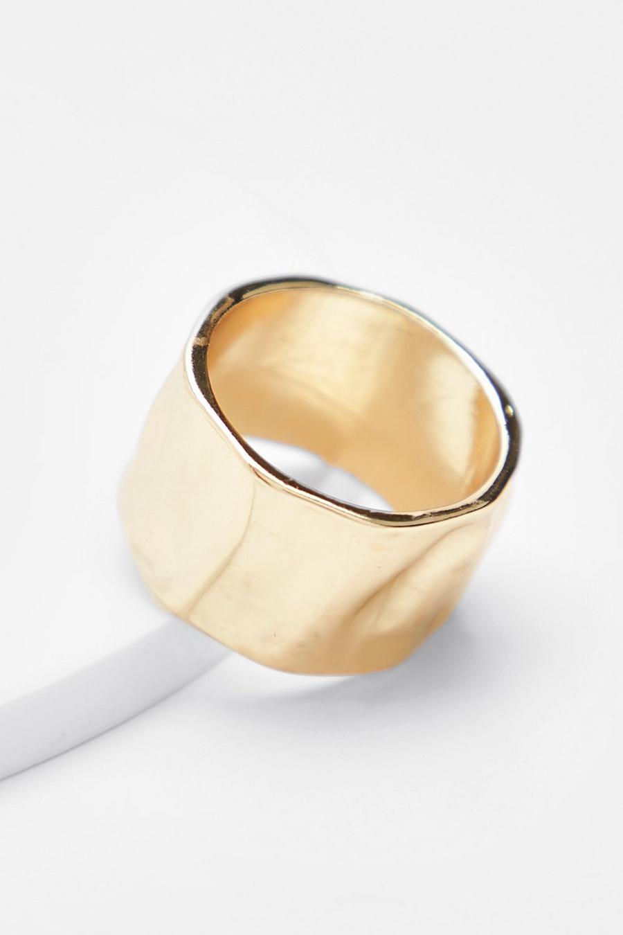 Gold métallique Dikke Statement Ring