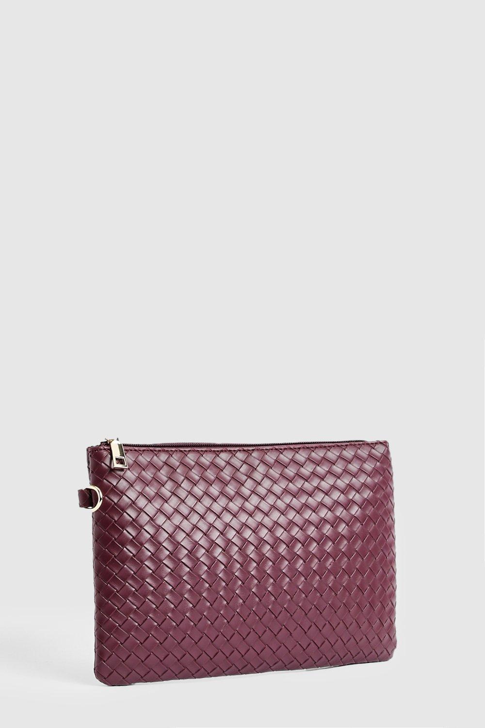 Zip top clutch discount bag