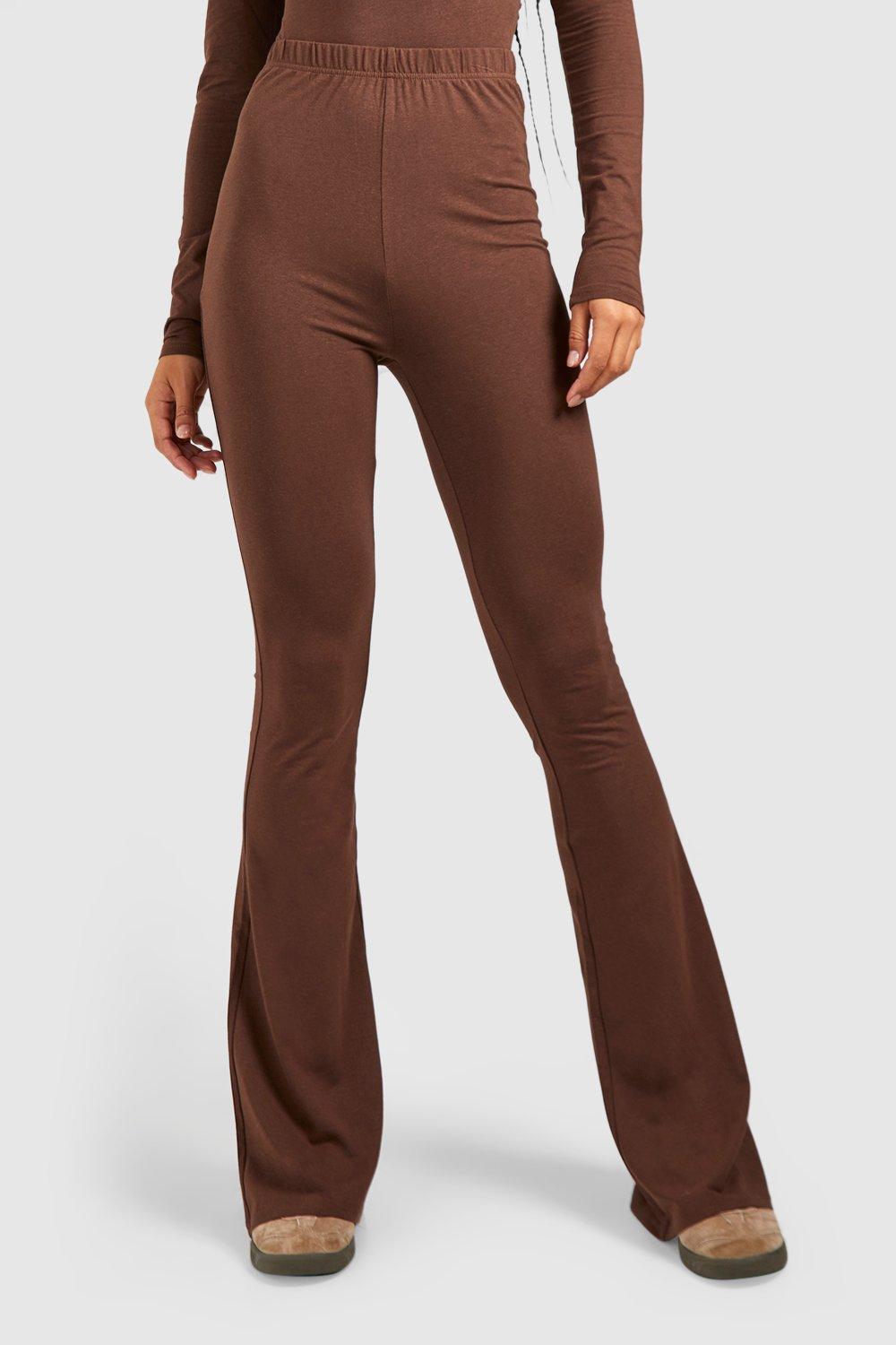 high Plt Chocolate Brown High Waisted Joggers