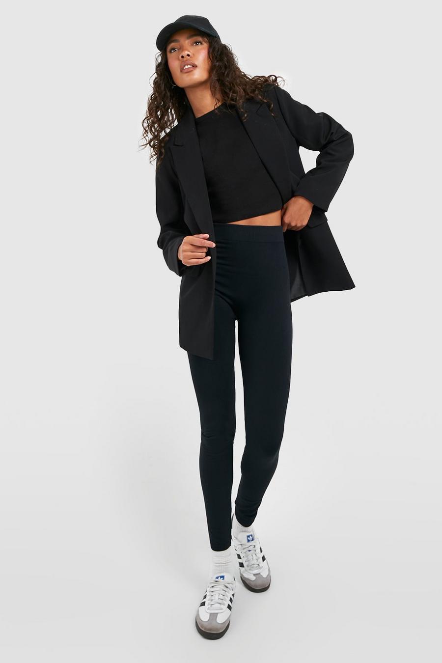 SHEIN Tall Fleece Lined Thermal Leggings With V-Shaped Cross