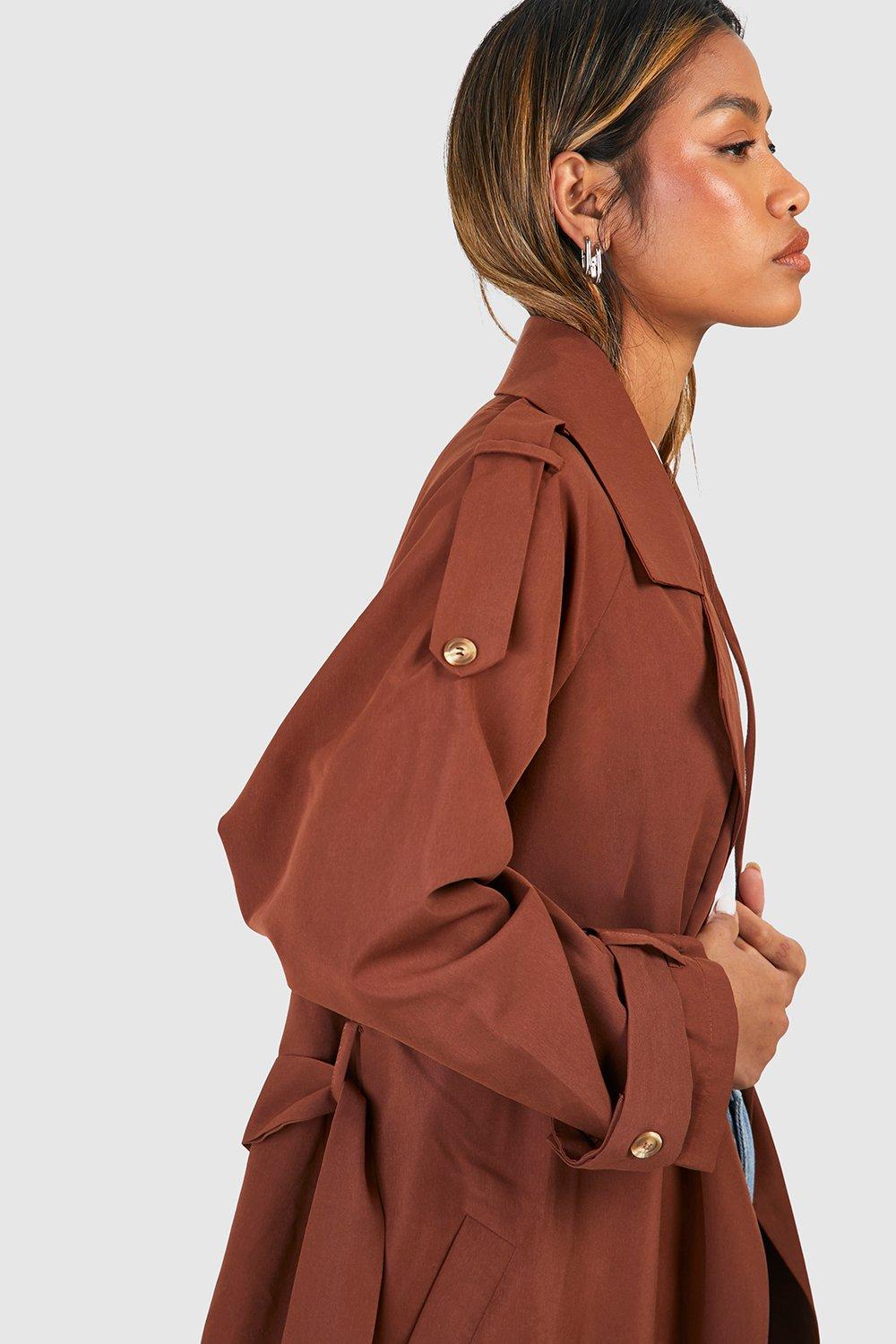 Relaxed Fit Trench Coat | boohoo