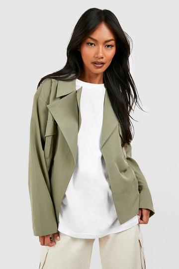 Belted Utility Jacket khaki