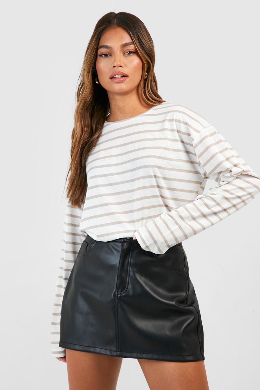 Women's Stripe Long Sleeve Top | Boohoo UK