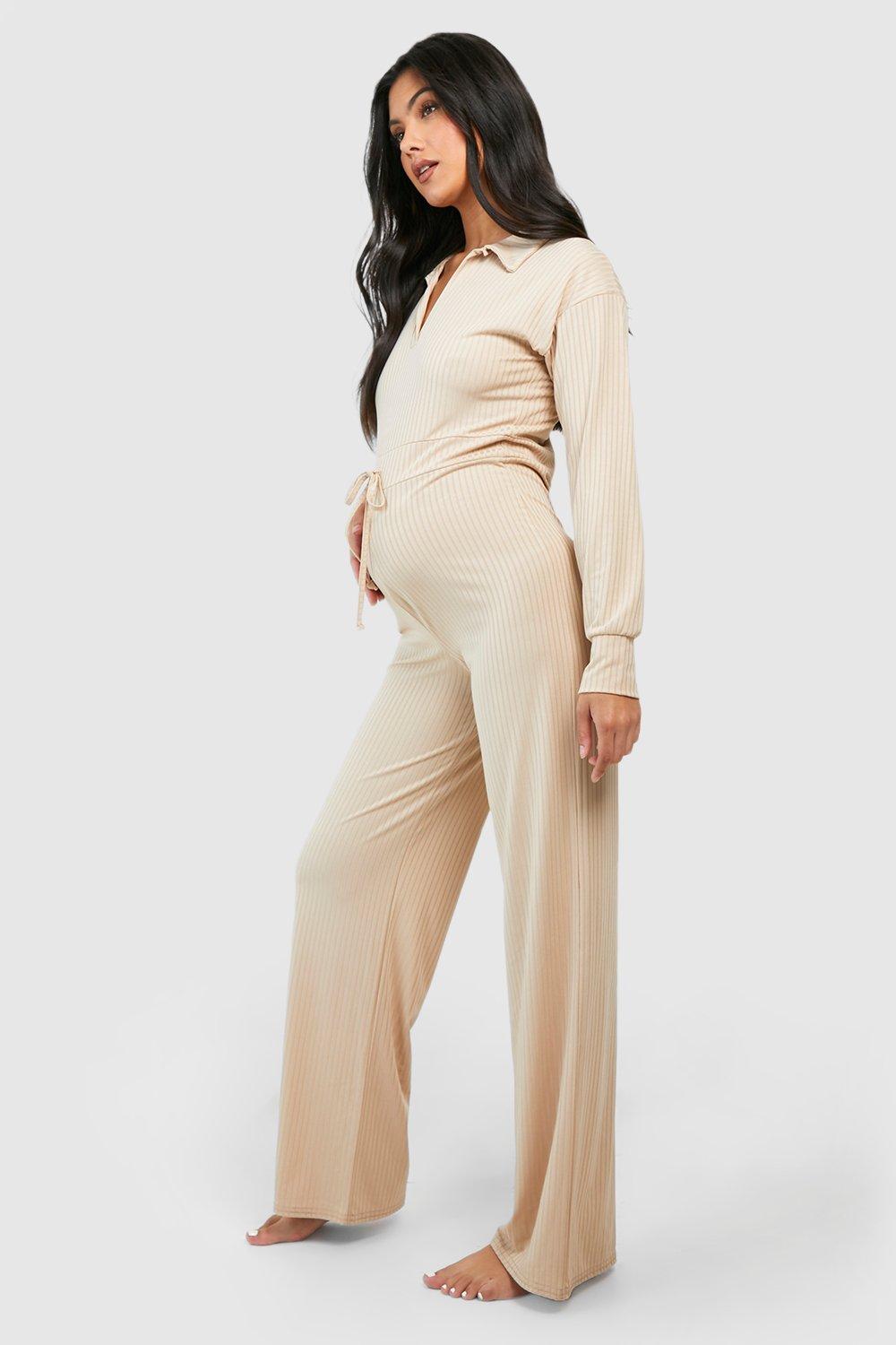 Maternity wide leg hot sale jumpsuit