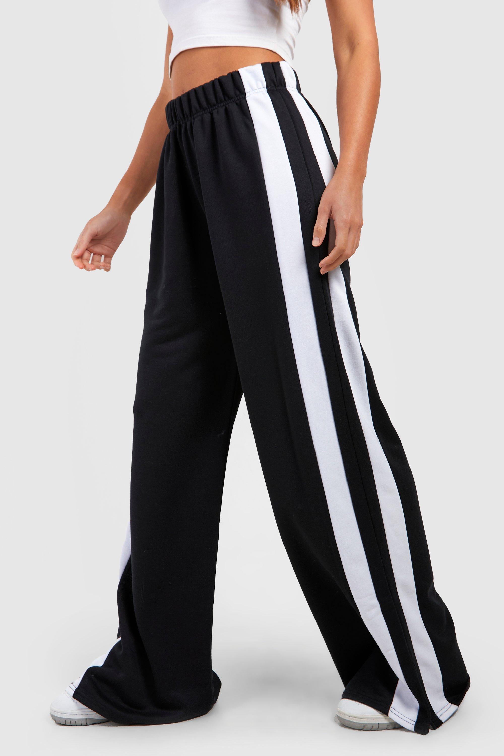 Buy Boohoo Solid Wide Leg Sweatpants In Black