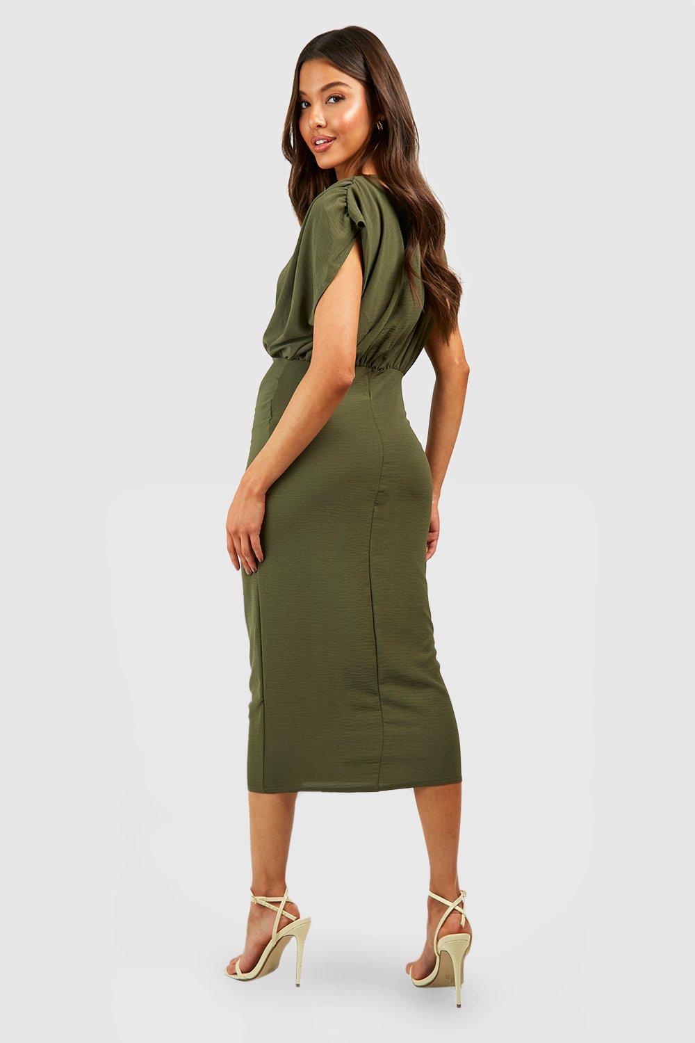 Boohoo batwing hot sale dress