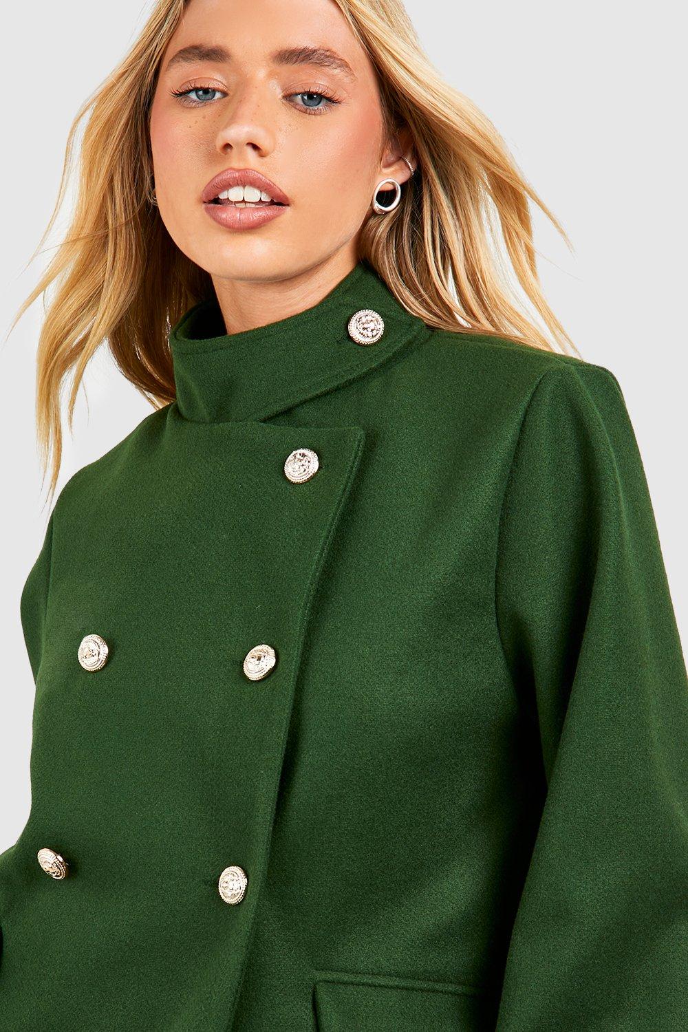 Green short coat sale