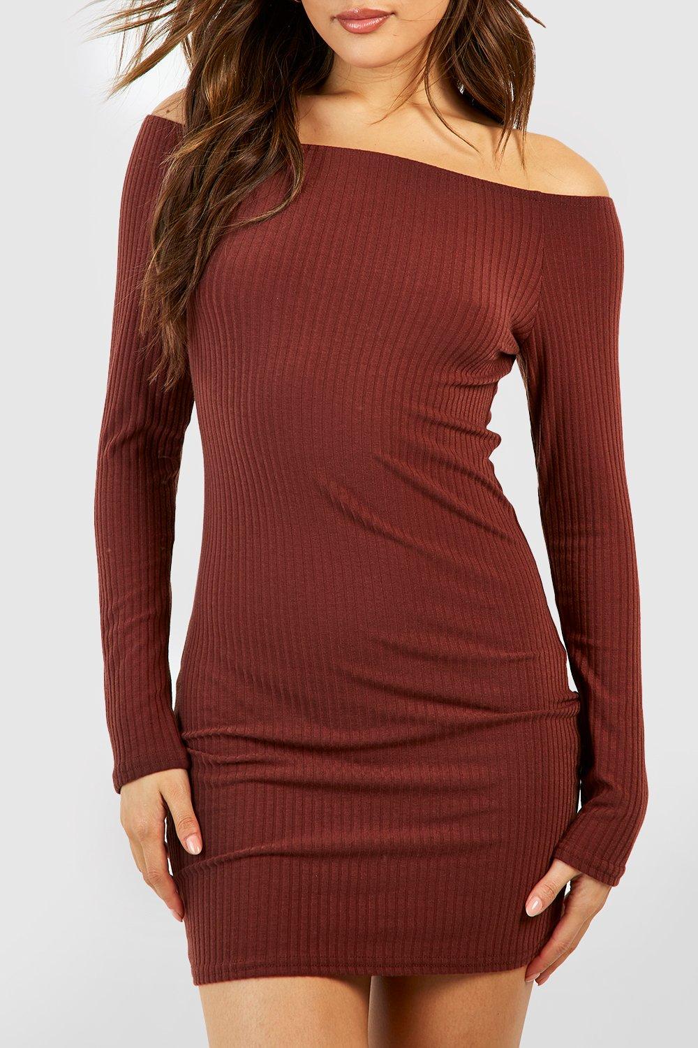 Robe moulante courte manche longue hotsell
