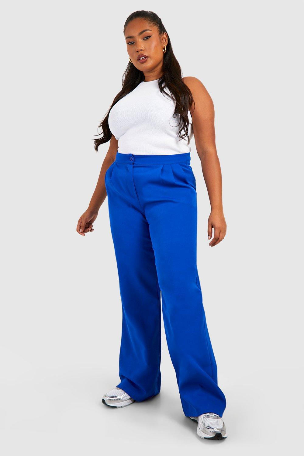 Plus Woven Boyfriend Seam Detail Pants boohoo