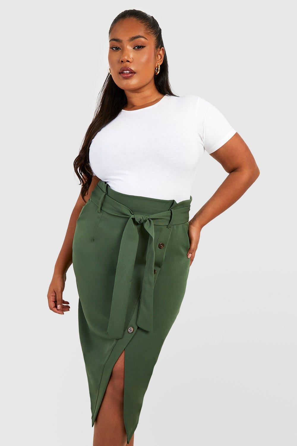 Boohoo plus outlet size pencil skirt