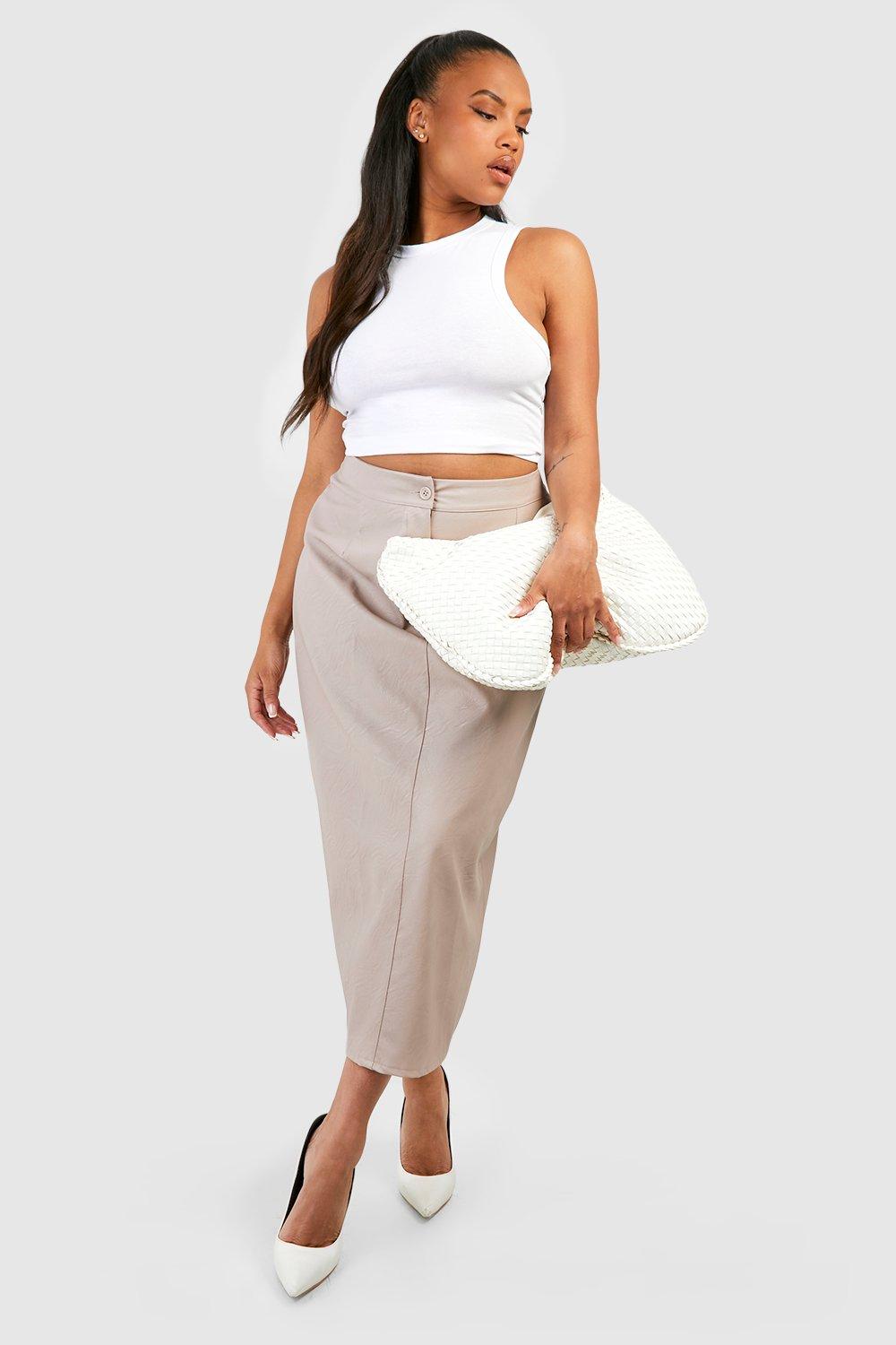 Beige 2025 skirt boohoo