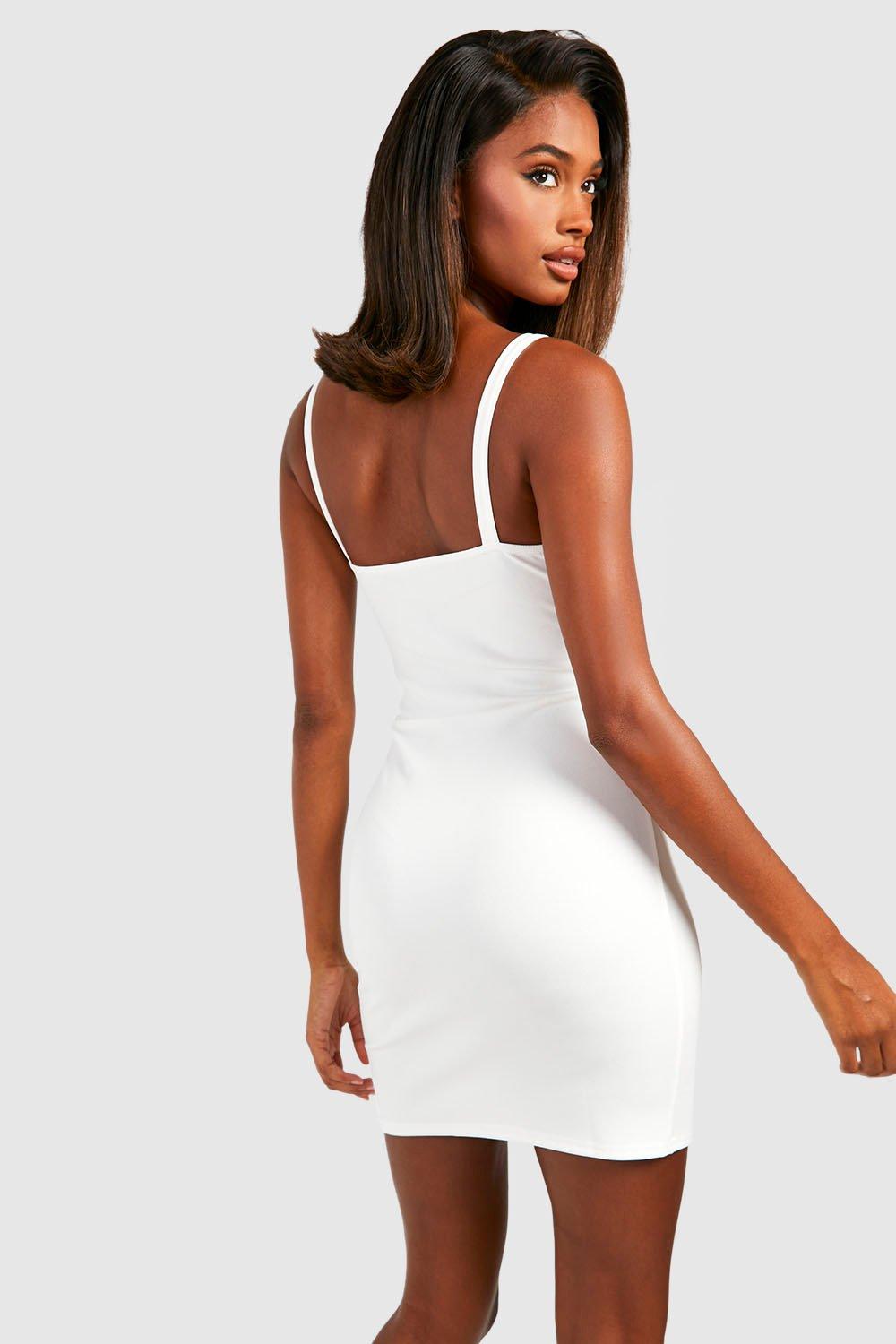 Diamante strap bodycon mini dress sale