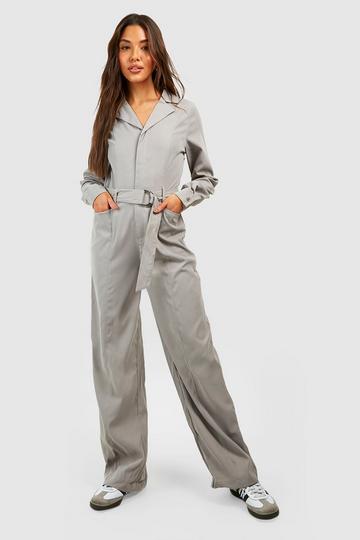 Twill D Ring Utility Jumpsuit khaki