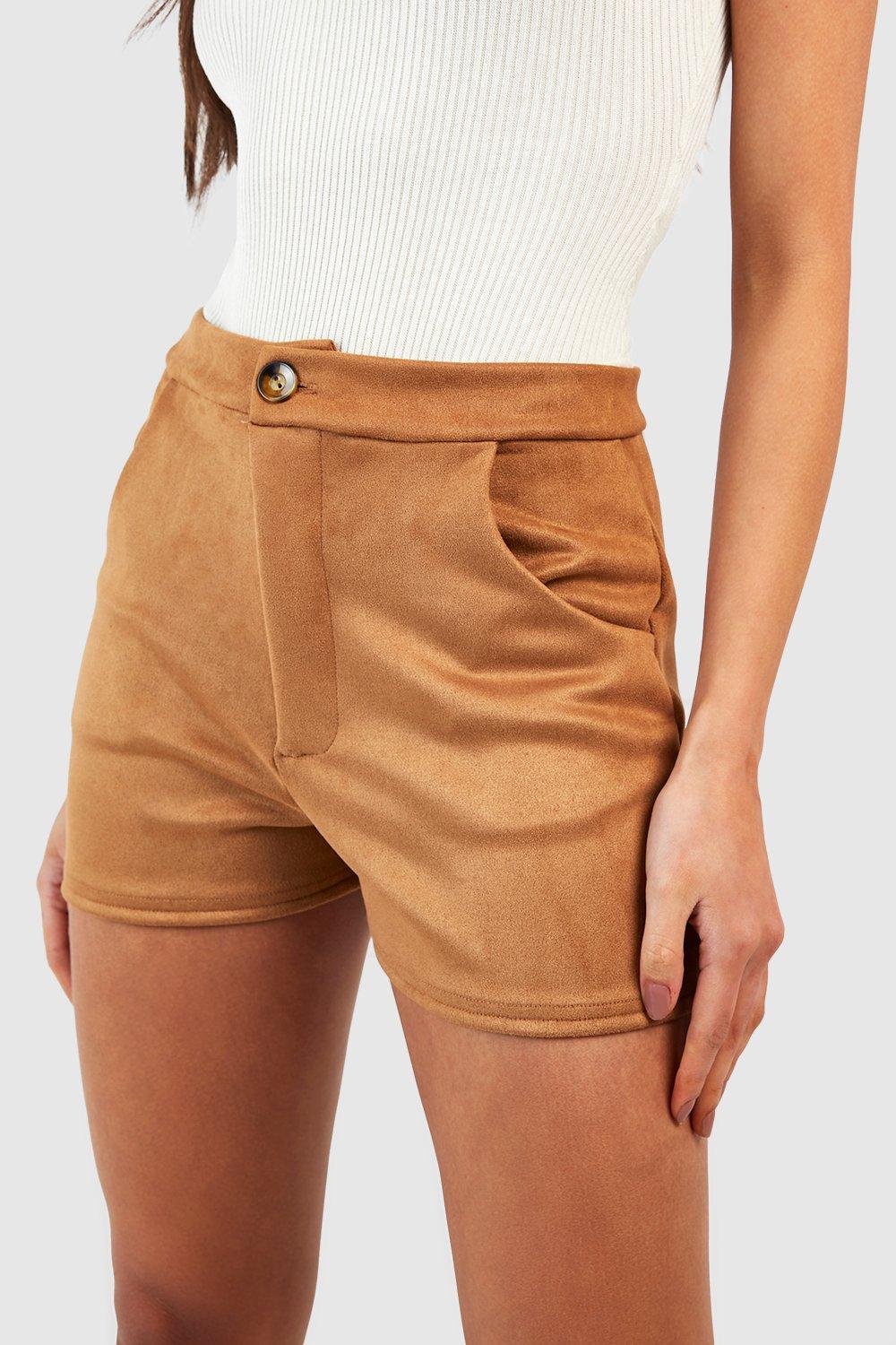 Scuba Suede High Waisted Shorts