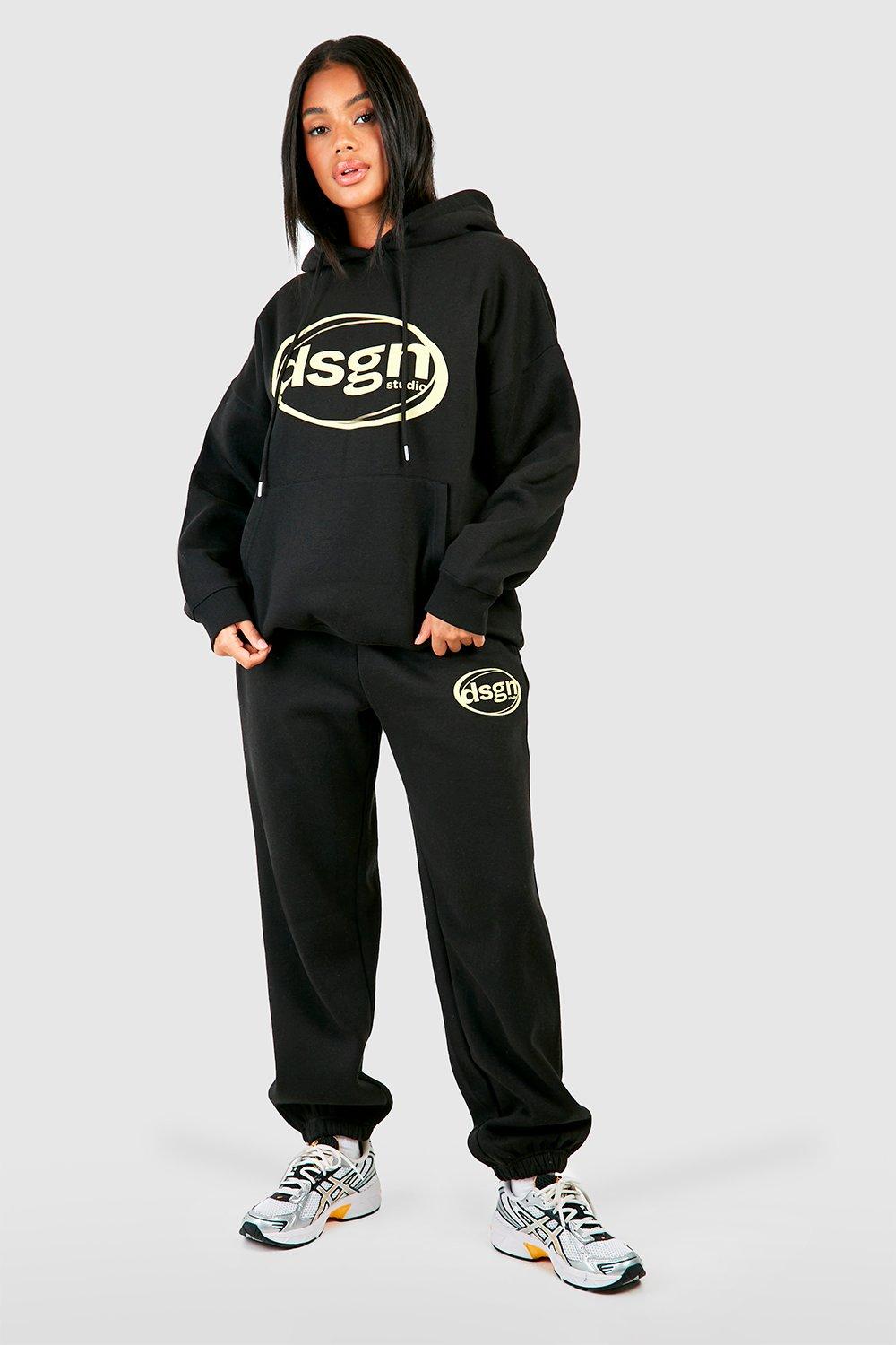 Dsgn Studio Hoodie And Cuffed Jogger Tracksuit boohoo