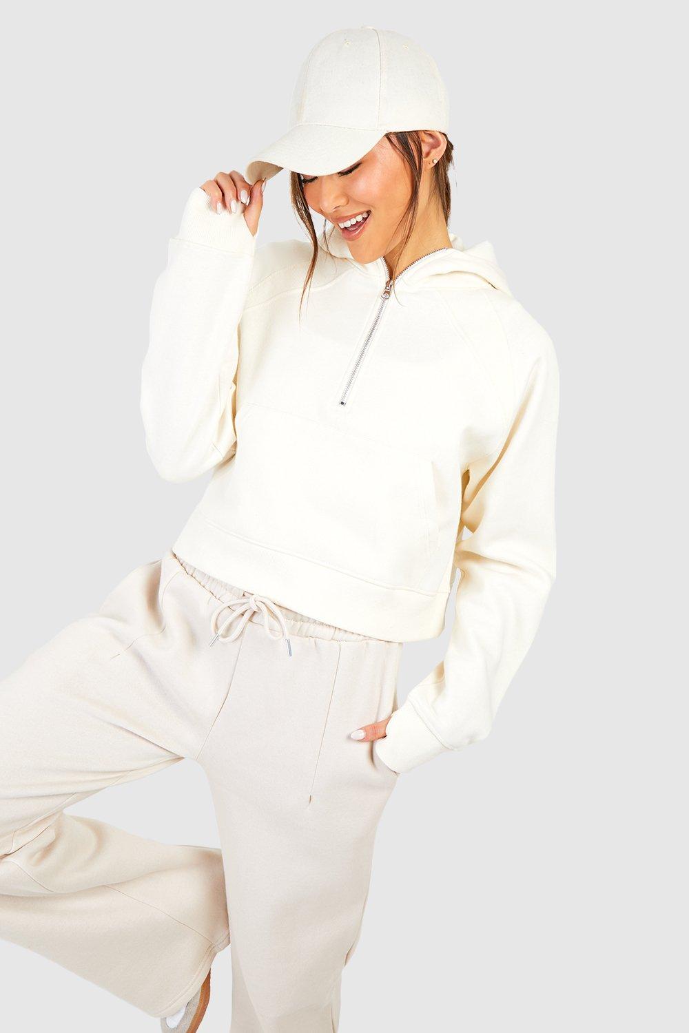 Half zip kangaroo pocket sweatshirt sale