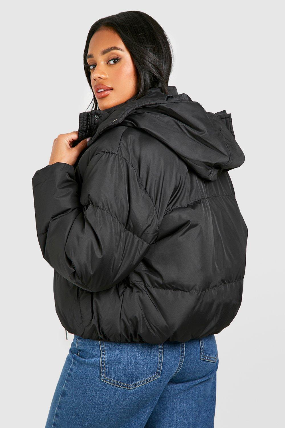 Boohoo hooded jacket sale