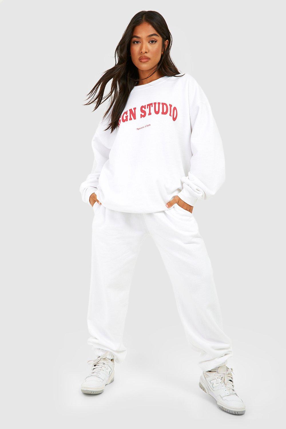 Boohoo deals white tracksuit