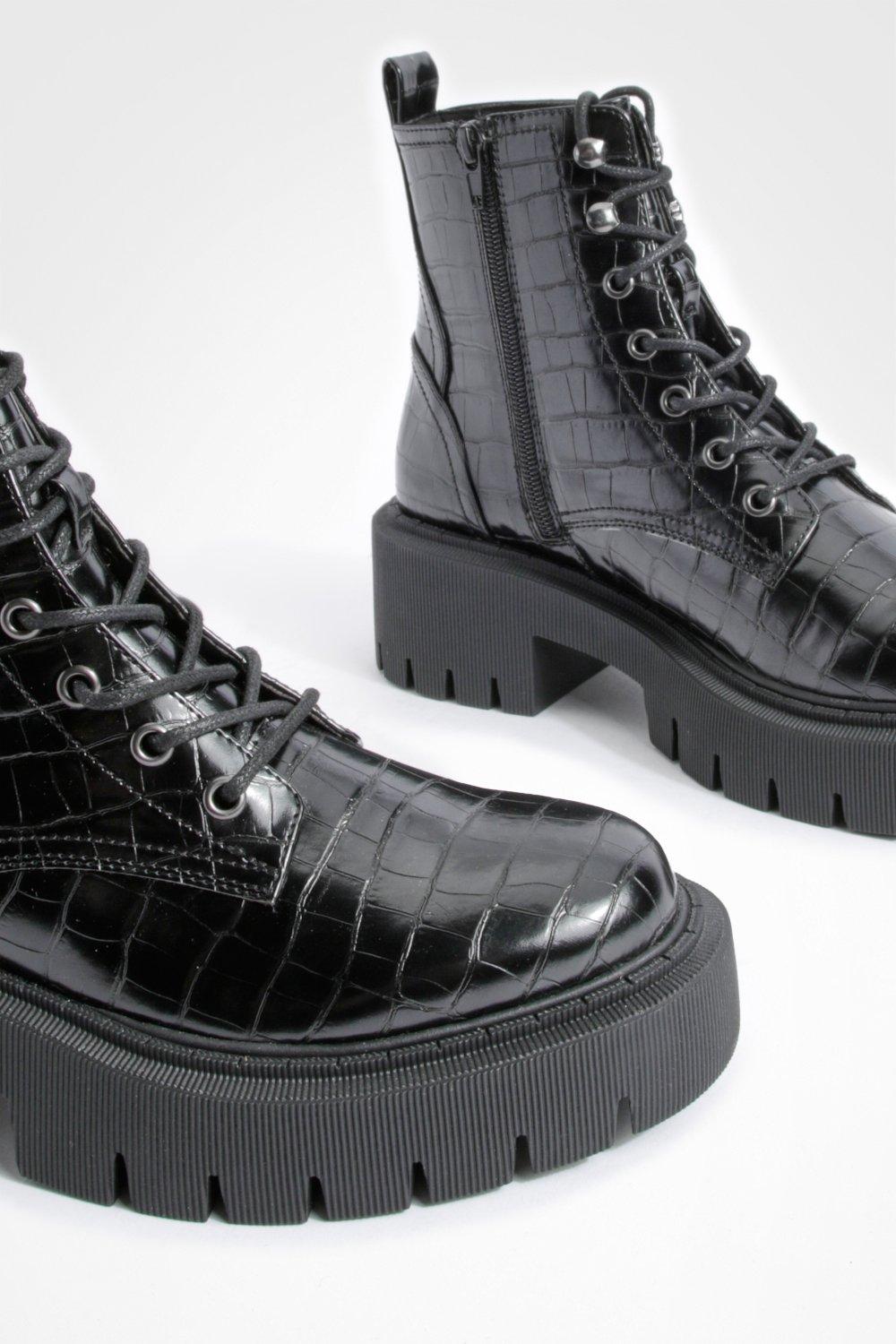 Croc cheap combat boots