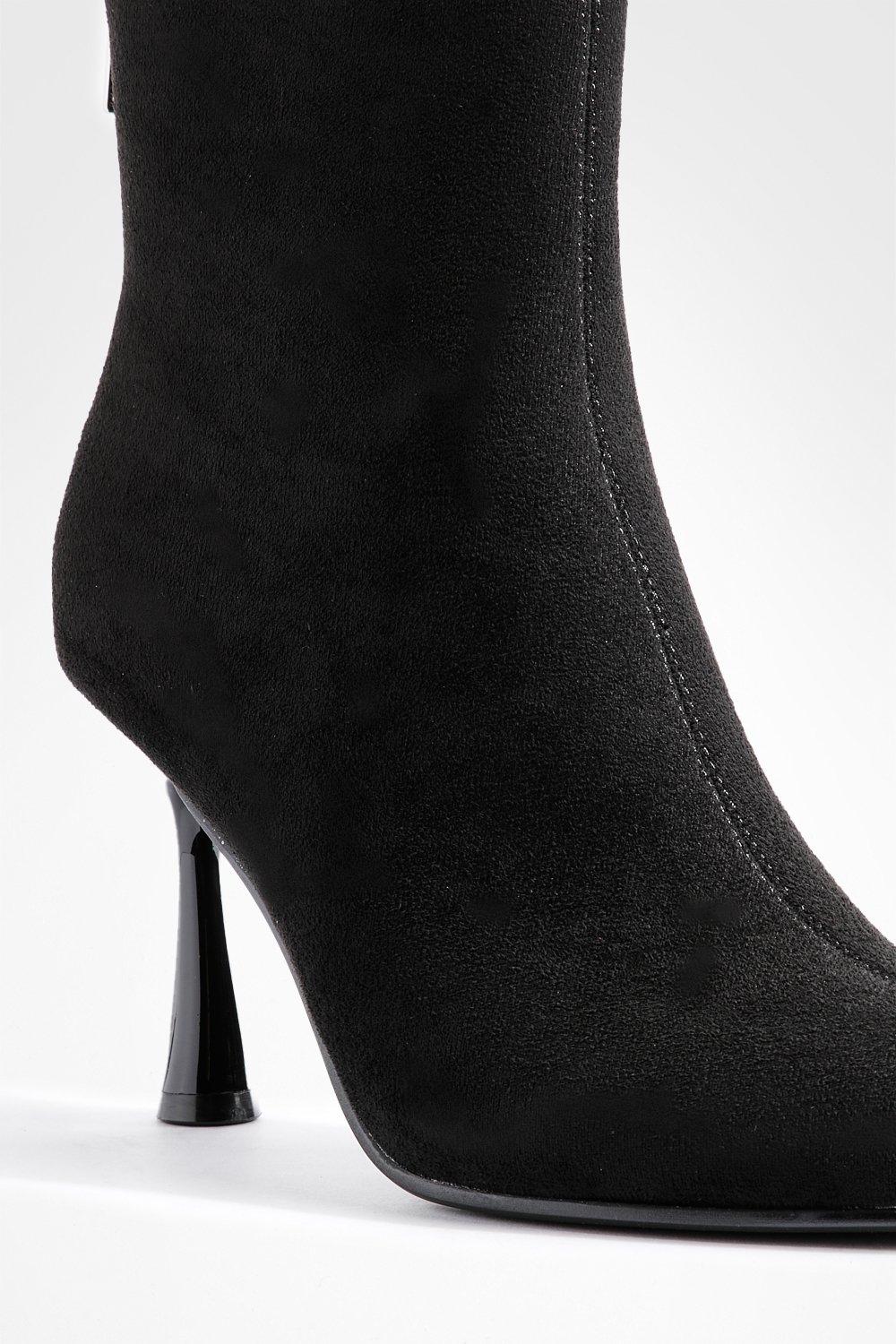 Stud Detail Stiletto Ankle Boots