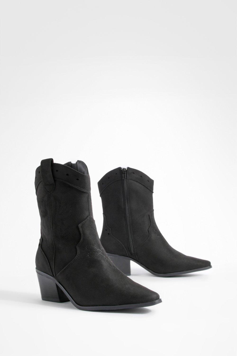 Black cut out boots clearance