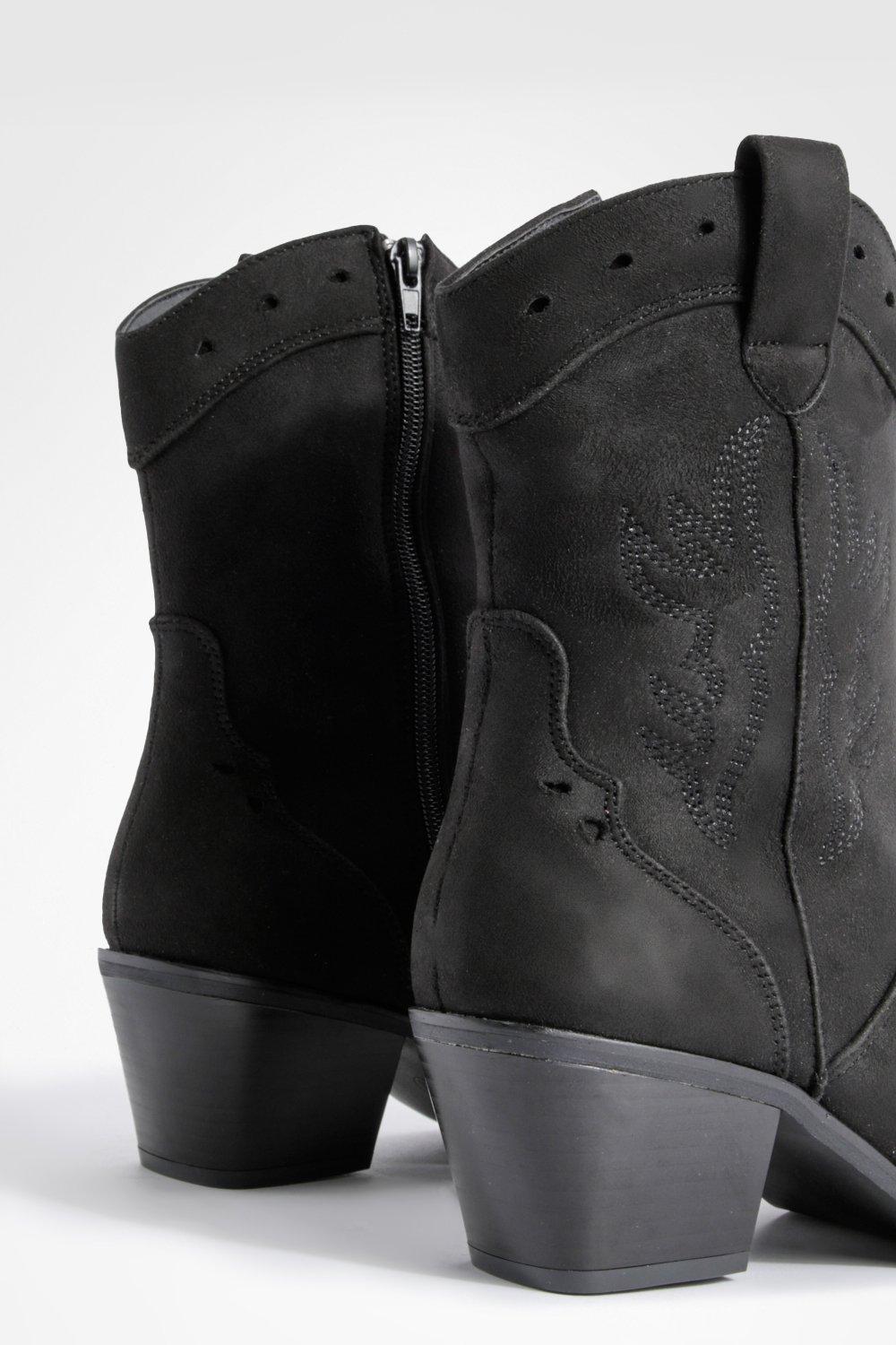 Cut out western ankle 2024 boots