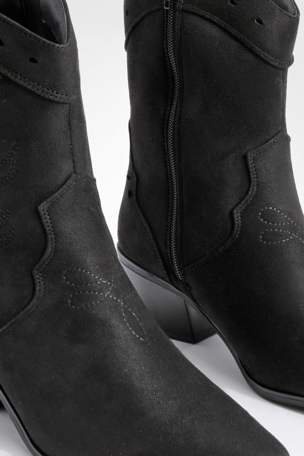 Cut out sale western ankle boots