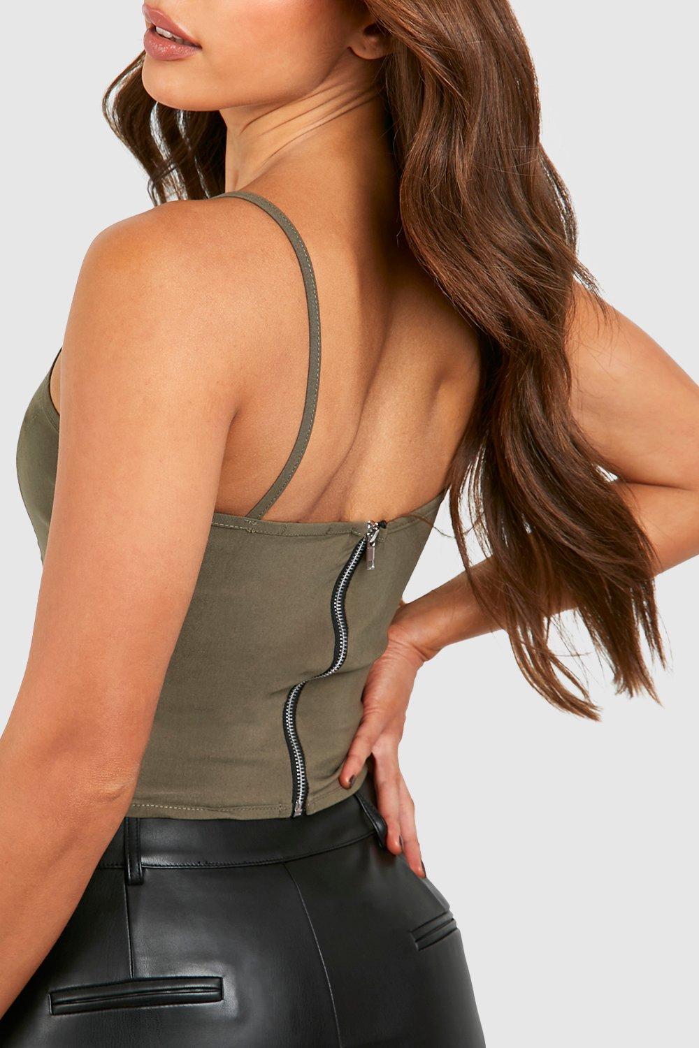 Tall Stretch Strappy Corset Top