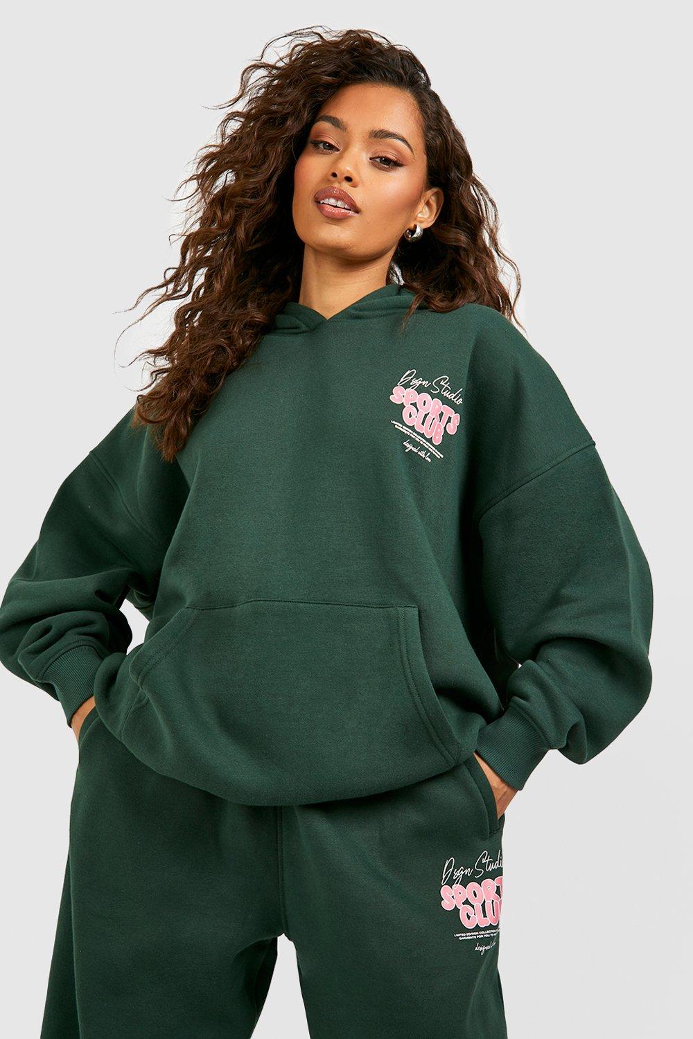 Dsgn Studio Sports Bubble Slogan Oversized Hoodie | boohoo