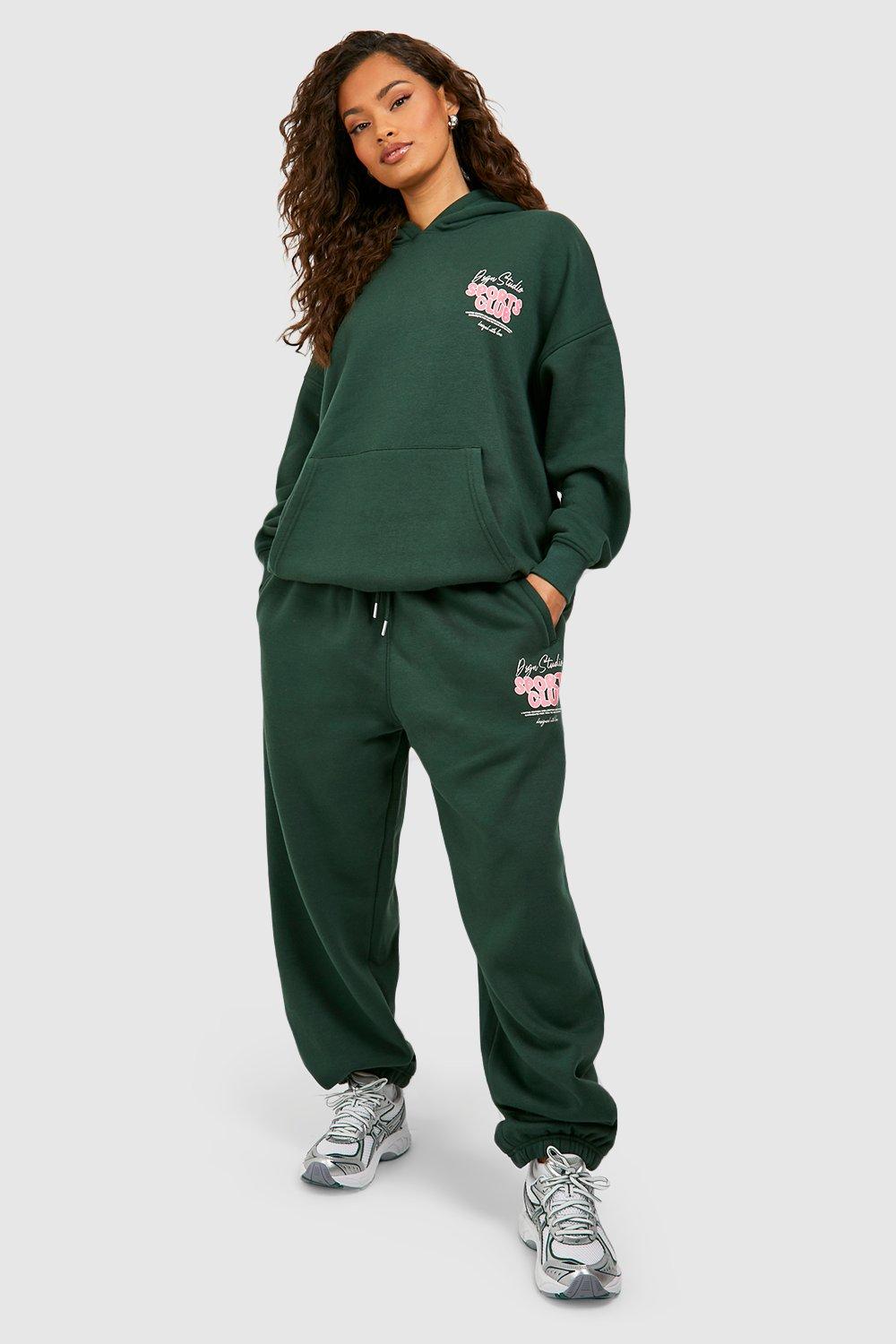 Green Dsgn Studio Sports Bubble Slogan Oversized Jogger