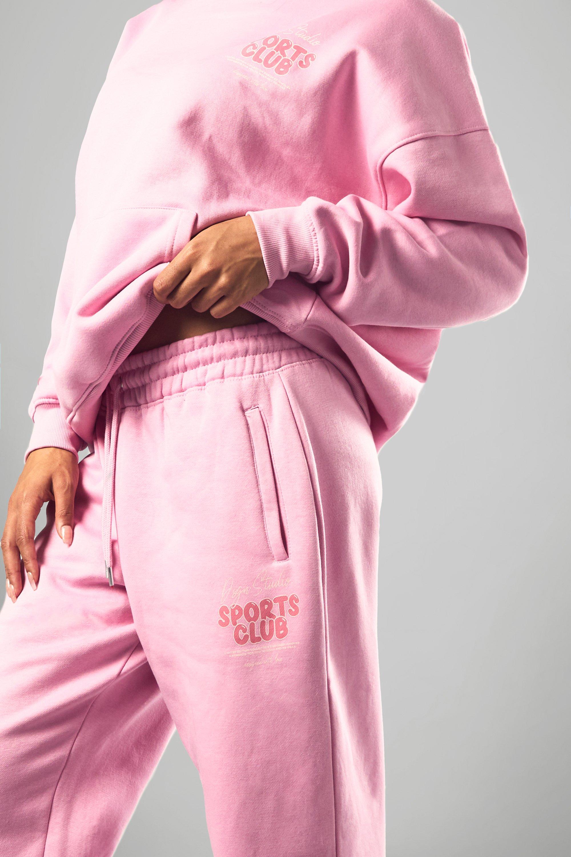 Pink Oversized Sweatpants, Pink Sweatpants Women