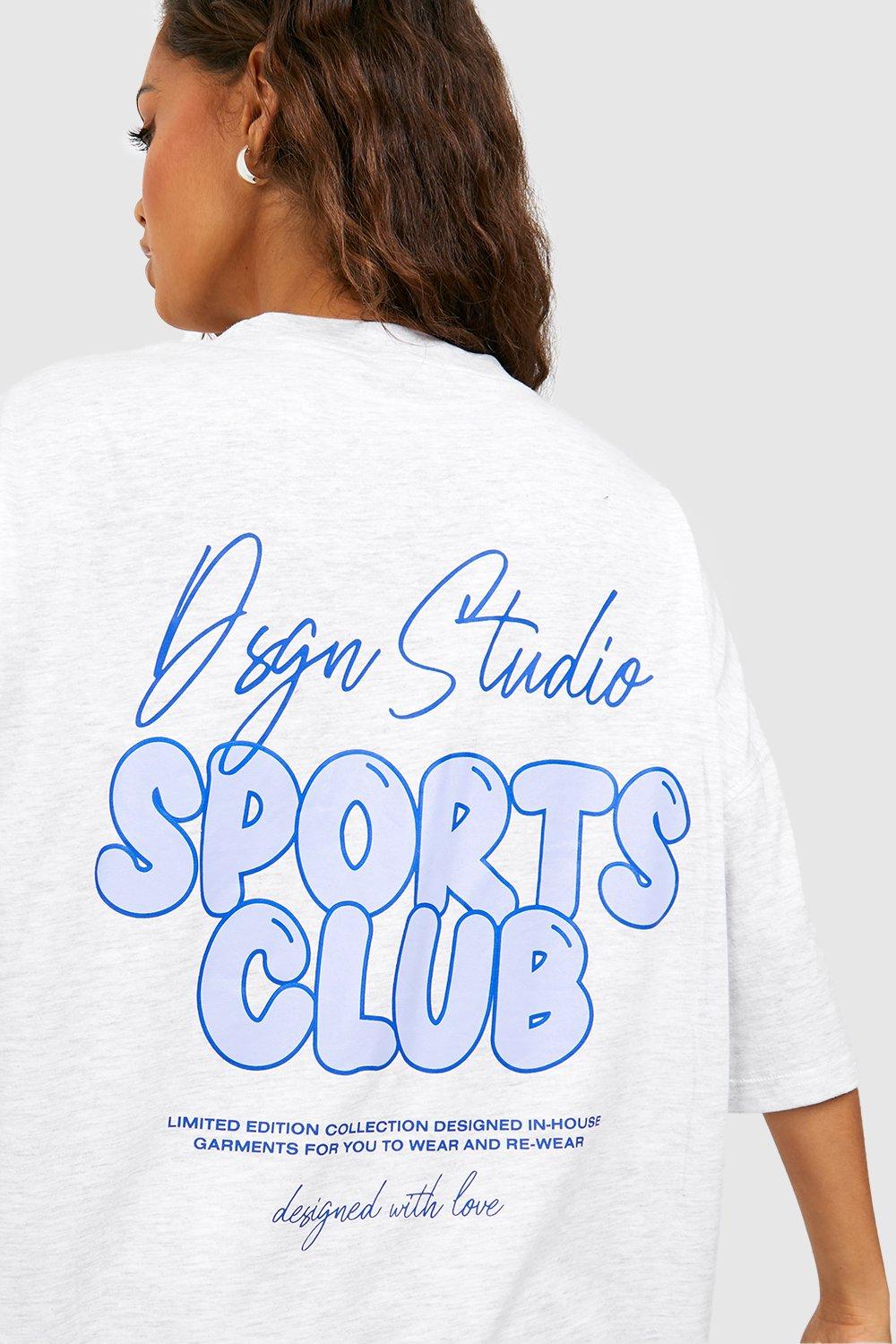 Dsgn Studio Sports Bubble Slogan Oversized T-shirt