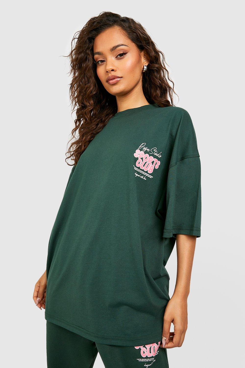 DSGN Studio Sports Bubble Slogan Oversized T-shirt | boohoo
