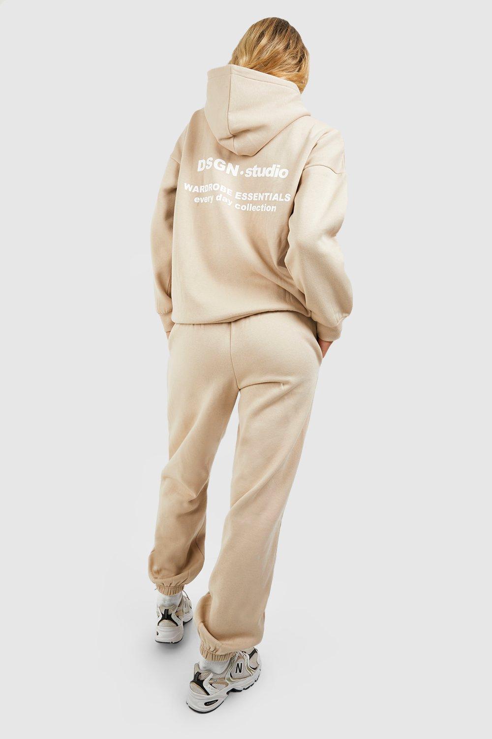 Dsgn Studio Wardrobe Essentials Slogan Hooded Tracksuit