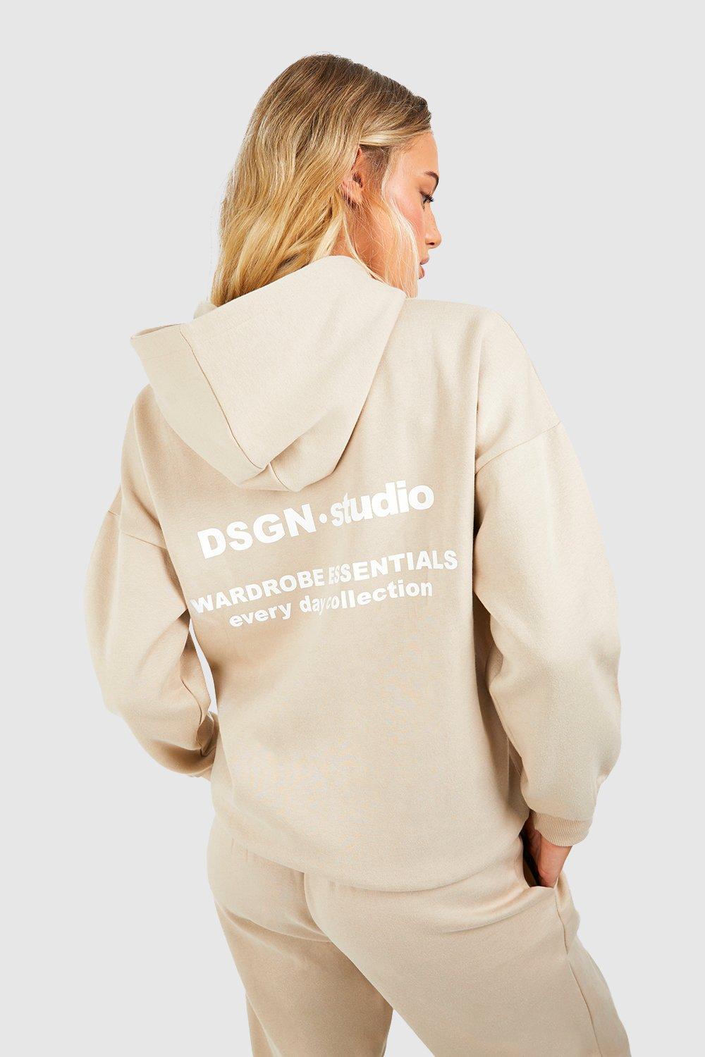 Dsgn Studio Wardrobe Essentials Slogan Hooded Tracksuit