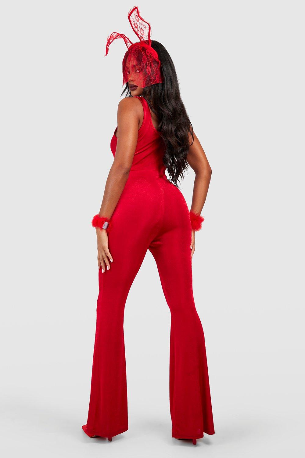 Red slinky sales jumpsuit