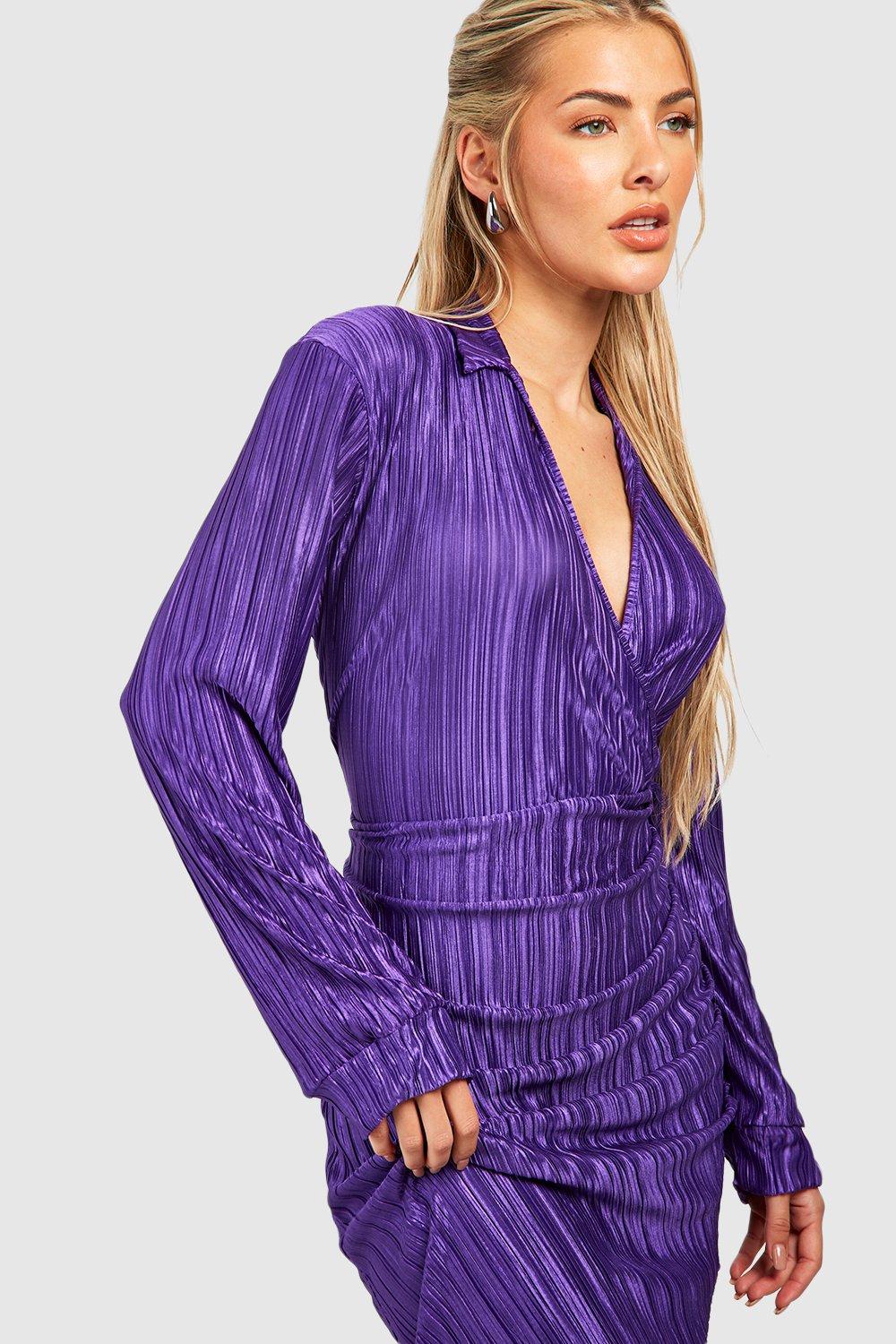 Boohoo hot sale purple dress