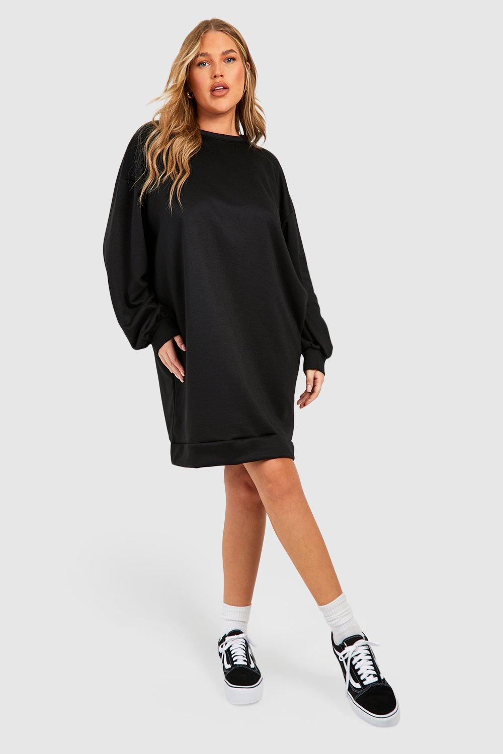 Sweat hot sale dress boohoo